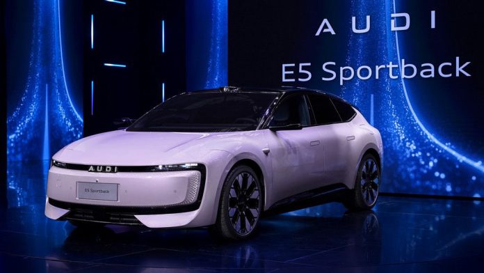 Audi E5 Sportback premiera Kina
