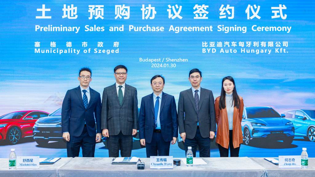 BYD Chuanfy Wang Ungarija fabrika