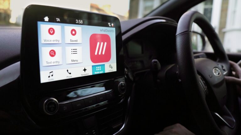 Ford what3words Navi