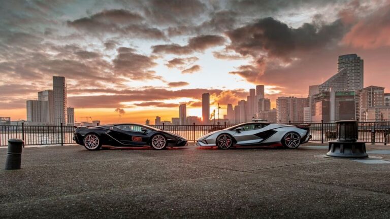 Lamborghini Sian на спектакуларни кадри во Лондон