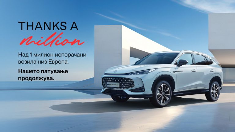 MG Motor ДОСТИГНА 1 МИЛИОН ПРОДАДЕНИ ВОЗИЛА ВО ЕВРОПА