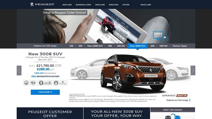 Peugeot Order Online