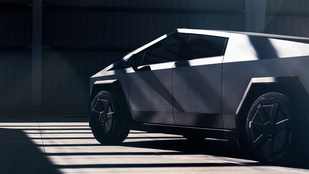 Tesla Cybertruck senka