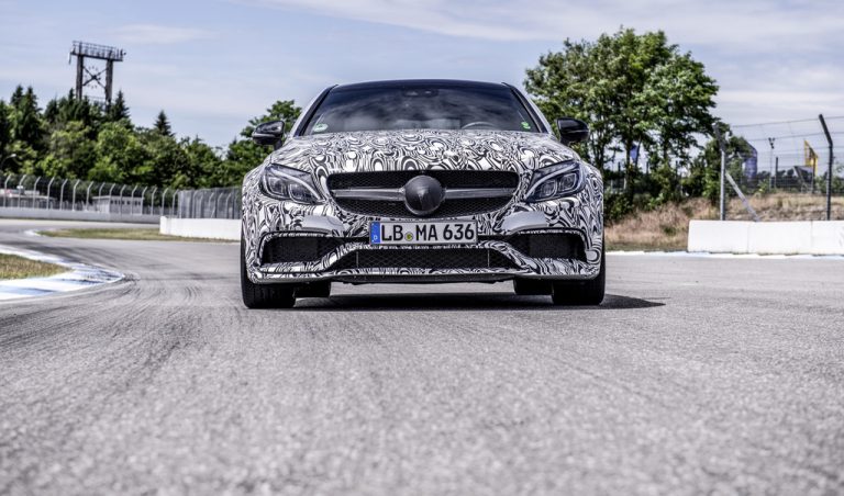 Mercedes-AMG го тестира новото C 63 Coupe на Хокенхајмринг