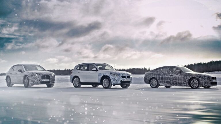 bmw ix3, bmw i4, bmw inext arjeplog test