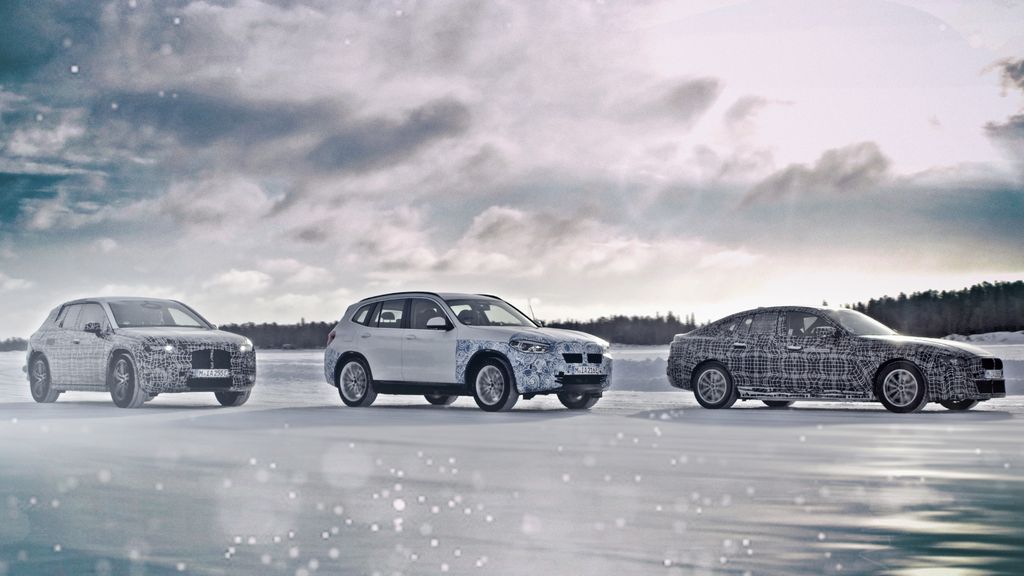 bmw ix3, bmw i4, bmw inext arjeplog test