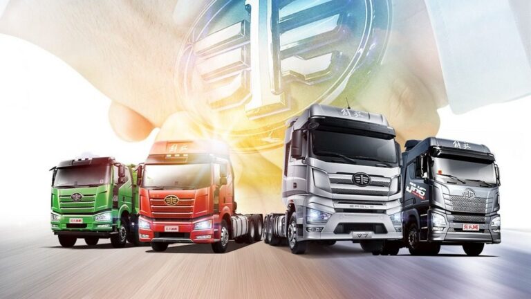 faw truck Огнениот камионџија во Кина доби нов камион од производителот