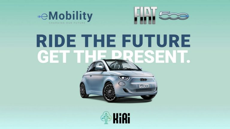 Fiat ги наградува штедливите возачи на 500 Electric во Британија во криптовалута