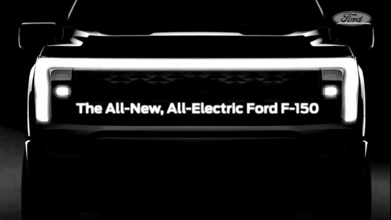 ford-f-150 електричен тизер