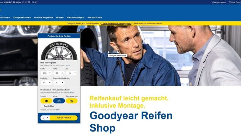 Goodyear започнува со онлајн-продажба на автомобилски гуми