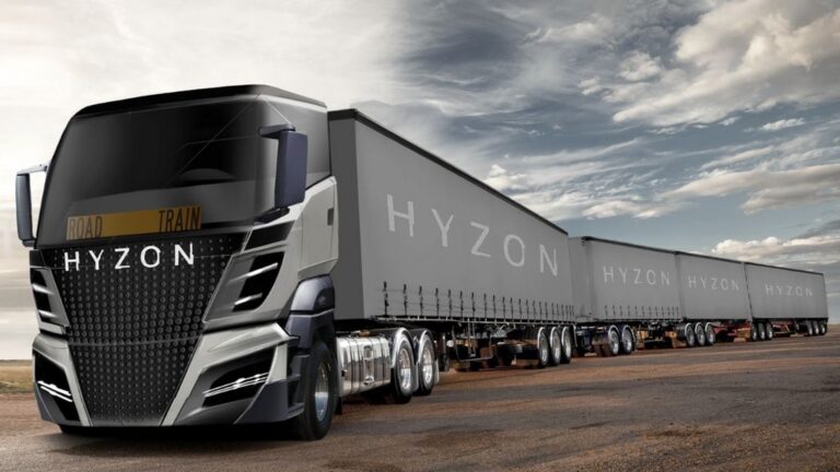hyzon motors водороден камион 50 метри