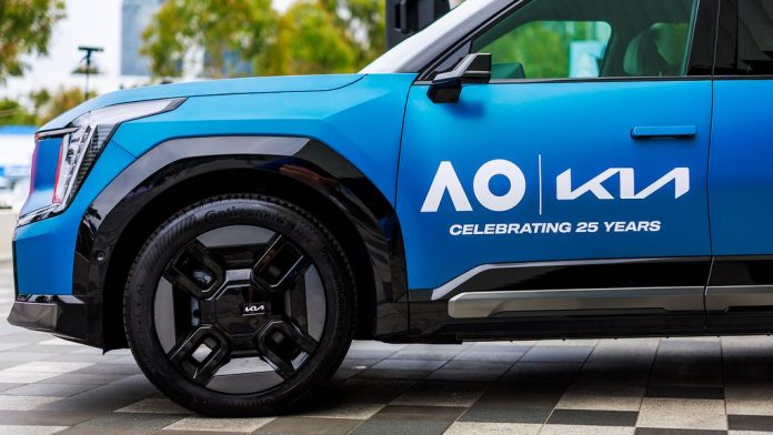 kia ev9 nadal 25godini australian open
