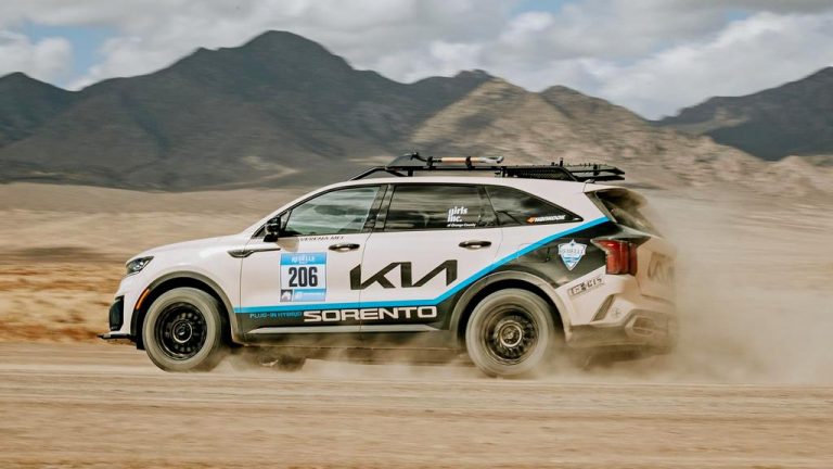 Kia Sorento им донесе подиум на дамите по релито низ пустините во САД