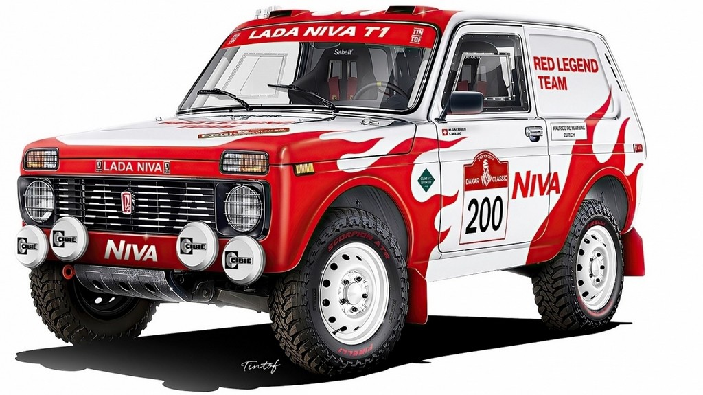 lada niva red legend team dakar rally 2021