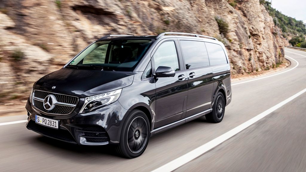 mercedes v-class vozenje Mercedes V-Class единствен ван со пневматска суспензија