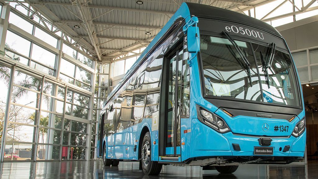 mercedes електрични автобуси бразил