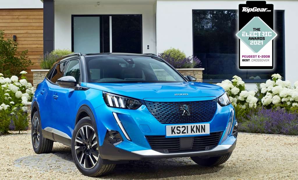 peugeot e-2008 top gear electric awards