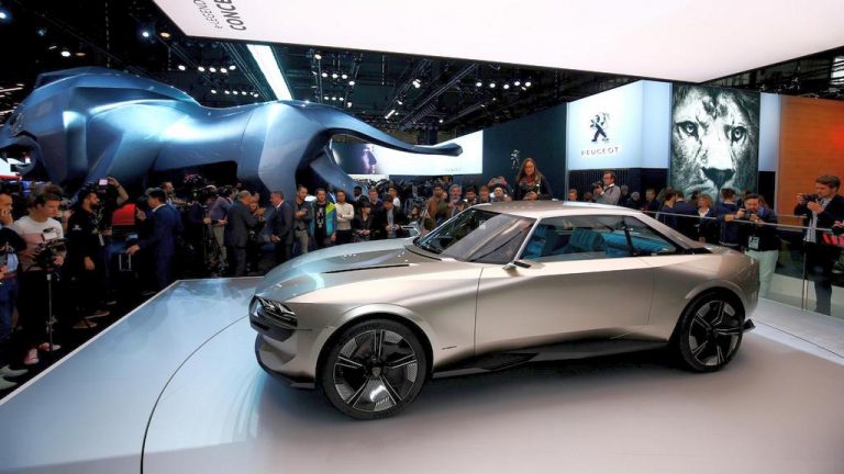 peugeot e-legend concept, салон париз