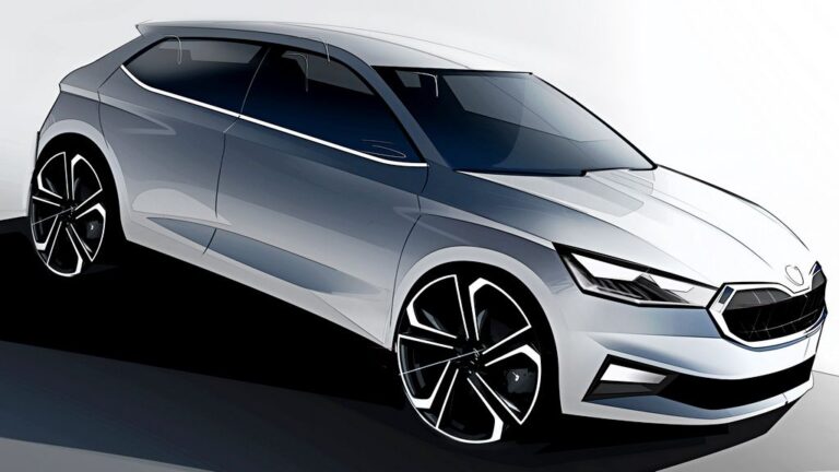 Škoda Fabia во дизајнерски скици пред премиерата