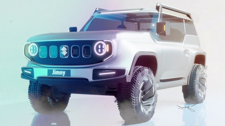 Suzuki Jimny на струја според дизајнерска замисла