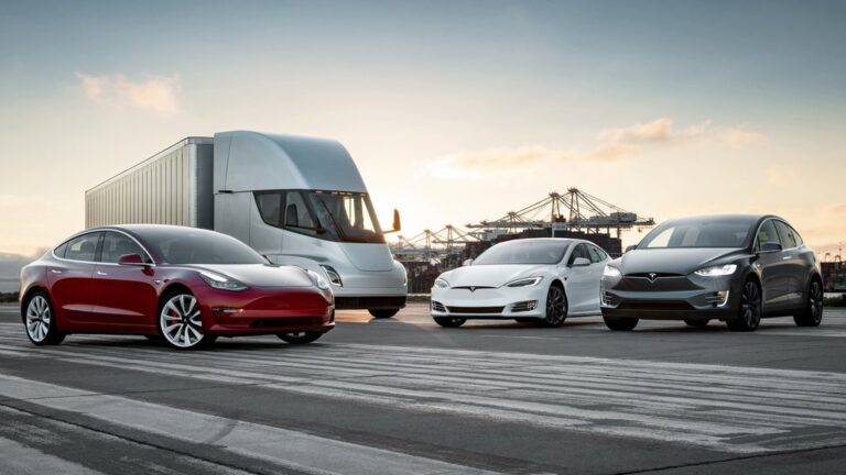 tesla sx3 semi modelsko semejstvo