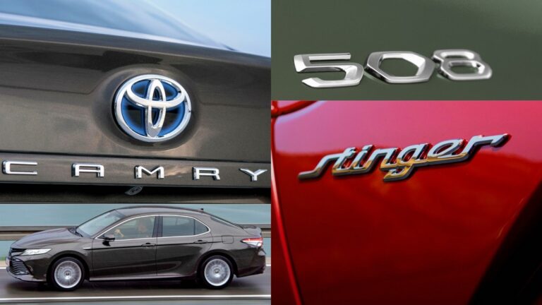 toyota camry kia stinger peugeot 508 n