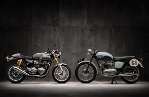 Новиот Thruxton R покрај славниот претходник Thruxton 500