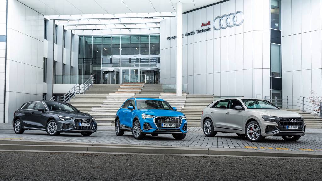 Седум моделски серии на Audi нудат приклучен хибриден погон